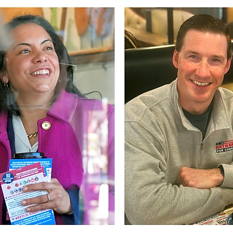 Democrat Analilia Mejia and Republican Joe Hathaway compete for suburban New Jersey House seat