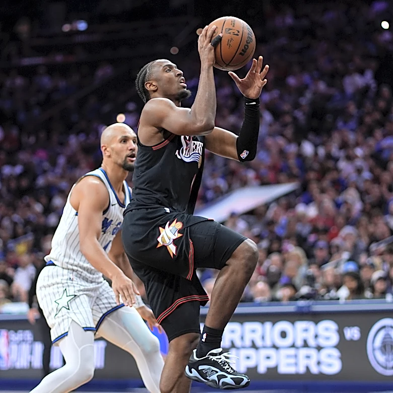 Joel Embiid provides an emotional lift and Tyrese Maxey carries the 76ers into the playoffs