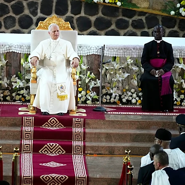 Pope blasts 'tyrants' ravaging the planet during his visit to Cameroon