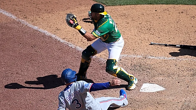 Rangers rally for 4 runs in the 9th inning to beat the Athletics 9-6