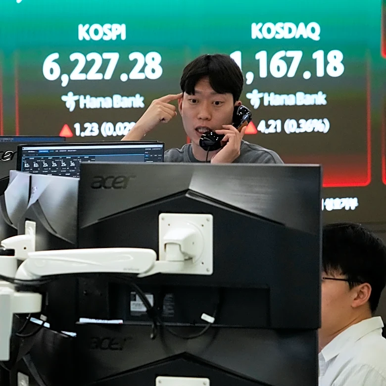 World shares mixed and oil falls after Wall Street sets another record on ceasefire hopes