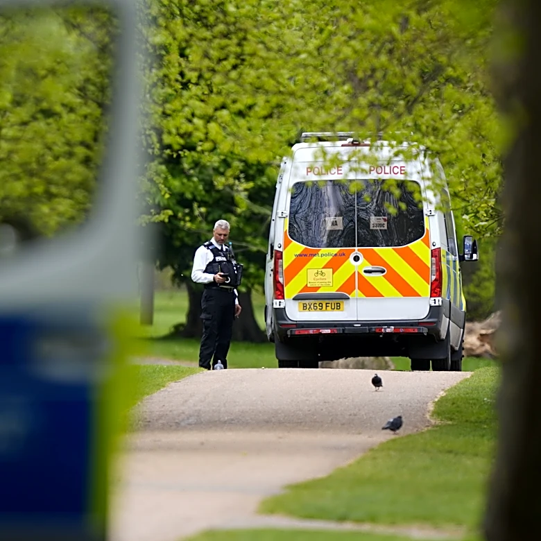 London police, some in protective clothing, probe discarded items near Israeli Embassy