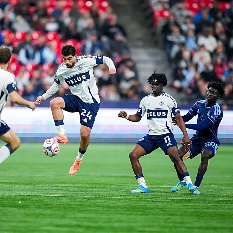 Bruno Caicedo scores 1st MLS goal, Whitecaps beat Sporting KC 3-0 for 3rd straight win