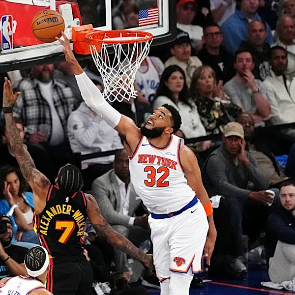 Brunson and Towns lead the Knicks past the Hawks 113-102 in Game 1 of their series