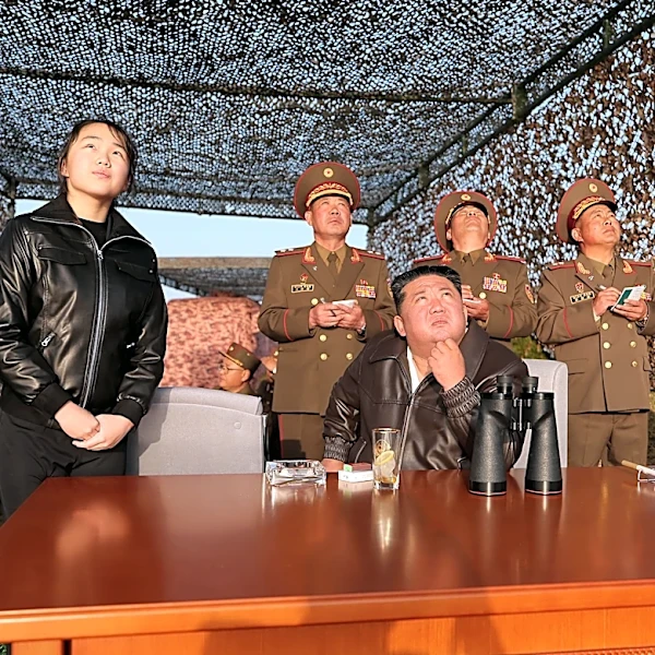 North Korea again tests cluster munitions in a launch observed by Kim and his daughter
