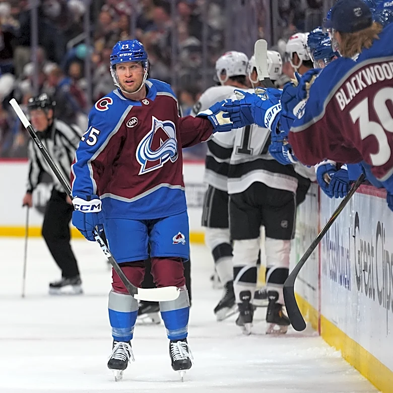 Forward Logan O'Connor caps long comeback with a Game 1 goal to help Avalanche hold off Kings 2-1
