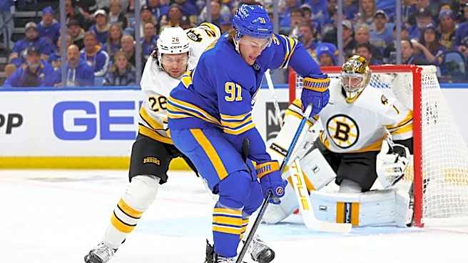 Sabres score 4 3rd-period goals to beat the Bruins 4-3 in playoff opener