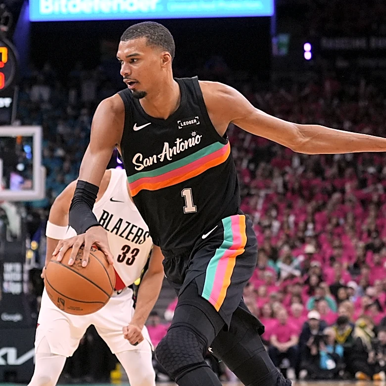 Wembanyama revels in safety of Hall of Famers, fans in playoff debut as Spurs top Blazers