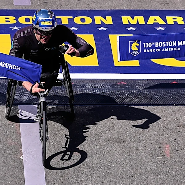 Marcel Hug claims his ninth Boston Marathon wheelchair title, Eden Rainbow-Cooper wins women's race