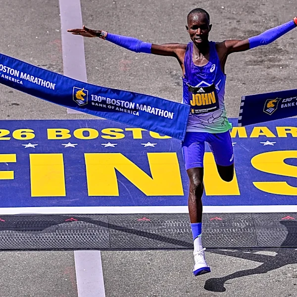 Defending champs John Korir, Sharon Lokedi repeat at Boston Marathon. Korir breaks course record