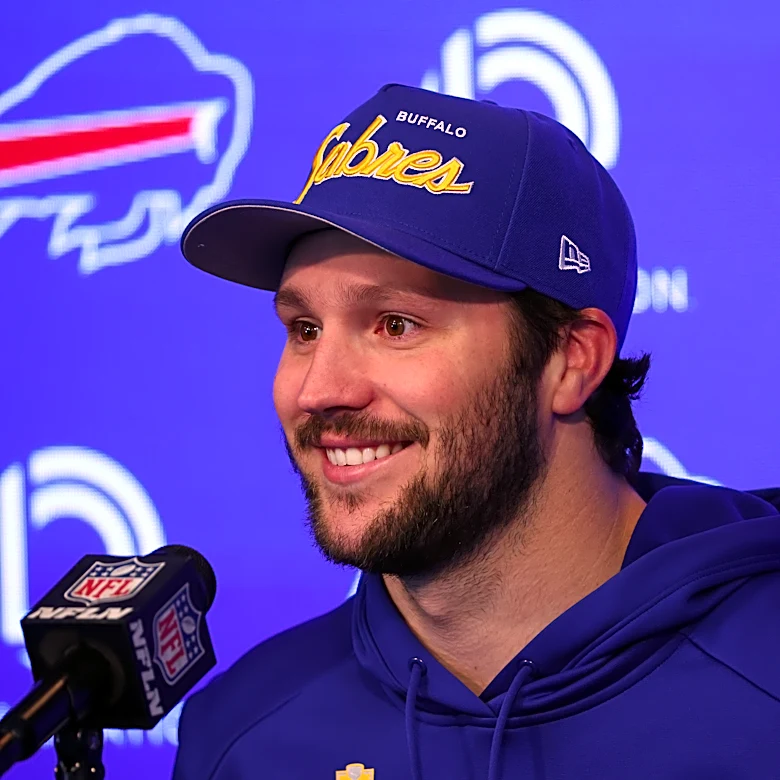 Now a dad, Josh Allen says he wants to win to set an example for his daughter