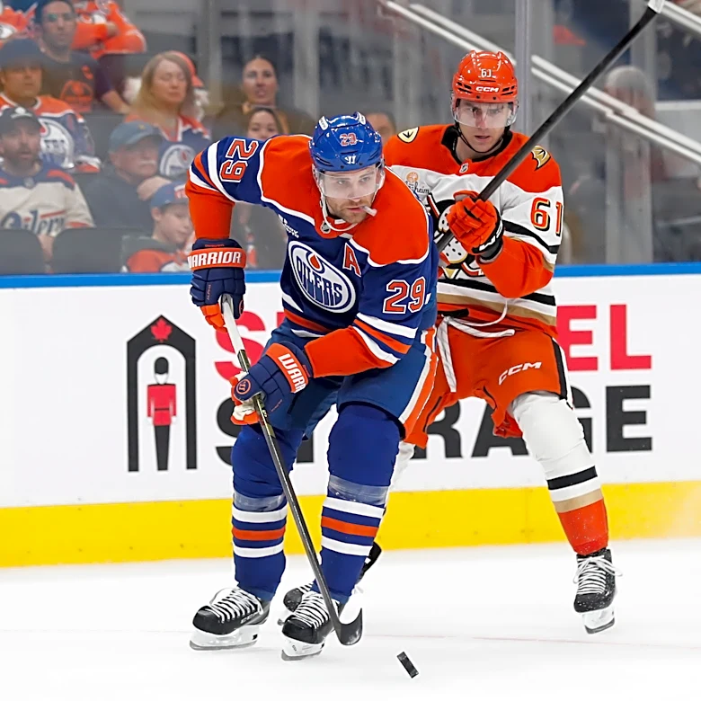 Leon Draisaitl returns to lineup and gets 2 assists to help Oilers beat Ducks in playoff opener