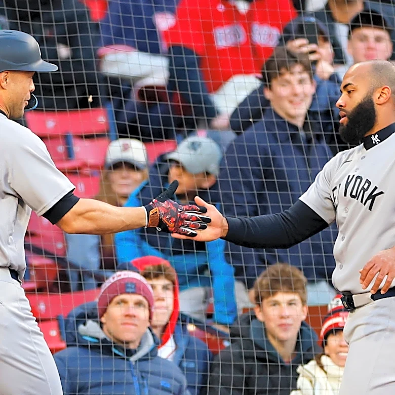 Stanton homers, adds 2-run double as Yankees shut out Red Sox 4-0