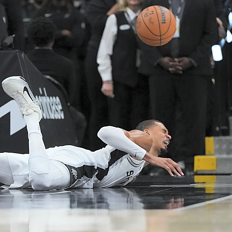Trail Blazers rally past Spurs 106-103 to even series after Wembanyama exits with concussion