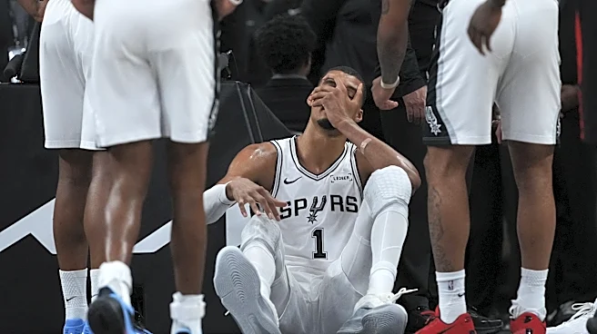 Victor Wembanyama has a concussion after falling face-first to court in loss to Blazers