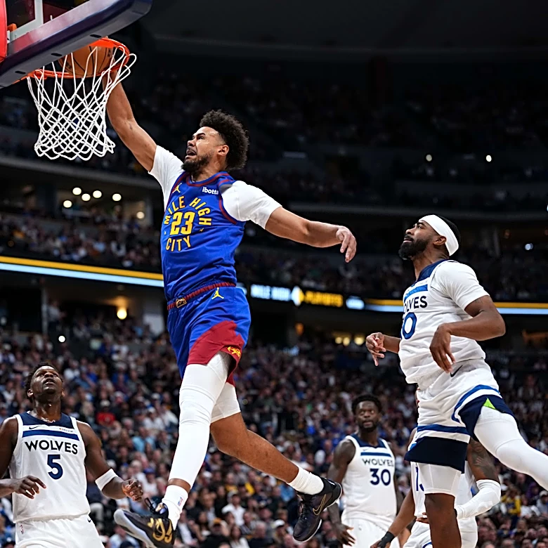 Nuggets aren't bothered by Jaden McDaniels' jabs in testy series against Wolves