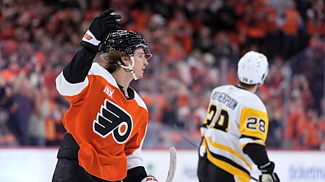 Flyers score 3 goals in 2nd period and top Penguins 5-2 to take 3-0 lead in first-round series