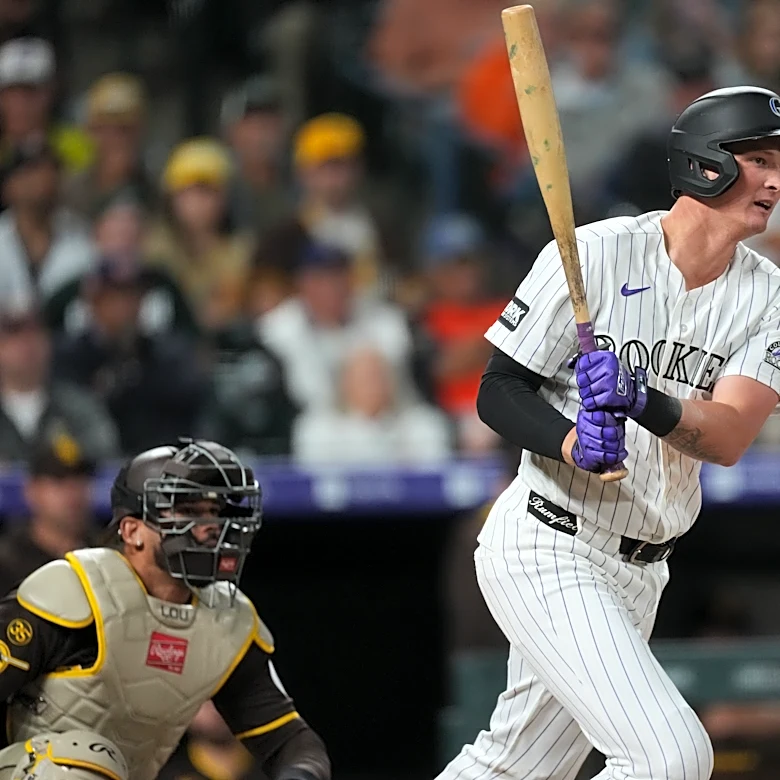 Goodman, Rumfield and Sugano lead the Rockies to an 8-3 win over the Padres
