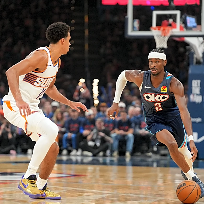 Gilgeous-Alexander scores 37 as the Thunder beat the Suns to go up 2-0 in their 1st-round series