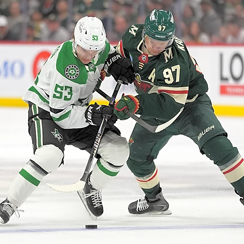 Stars and Wild go to 2nd overtime tied at 3 past midnight in Game 3 of even series
