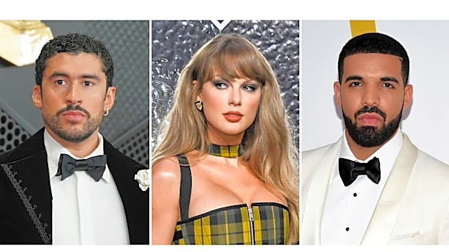 Taylor Swift and Bad Bunny top Spotify's first all-time most streamed artists list