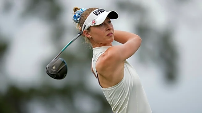 Nelly Korda off to a fast start with a 65 to lead by 2 in The Chevron Championship