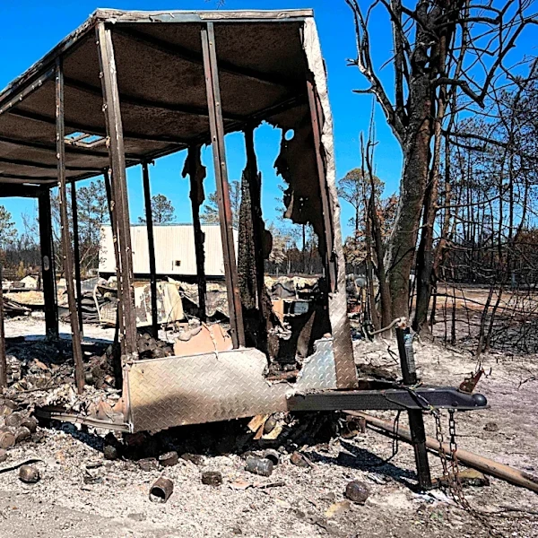 Georgia blaze shows how climate change has led to more wildfires in the East