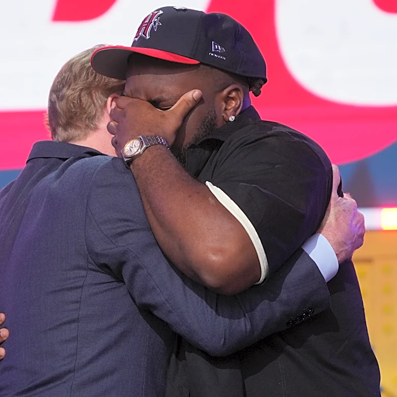 Kayden McDonald's long wait in the NFL draft green room ends with tears and a new job in Houston