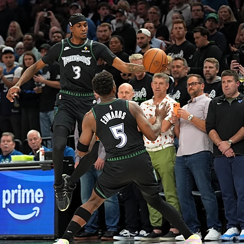 Jaden McDaniels is simply motivated by seeing Denver on the court. Minnesota is reaping the benefits