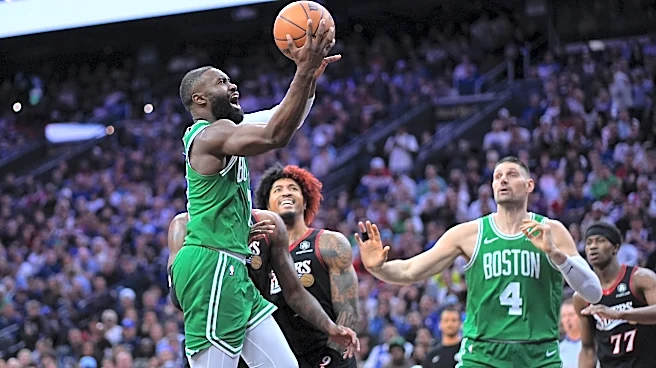 Celtics beat the 76ers 108-100 in Game 3 behind 25 points each from Tatum and Brown