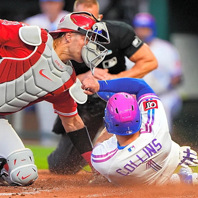 Collins' 2 RBIs, Cameron's 6 strikeouts help the Royals to a 6-3 win over Angels