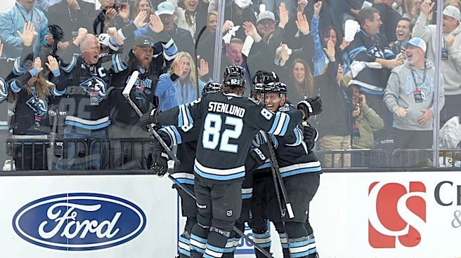 Mammoth win the first NHL playoff game in Utah, beating Vegas 4-2 for 2-1 series lead