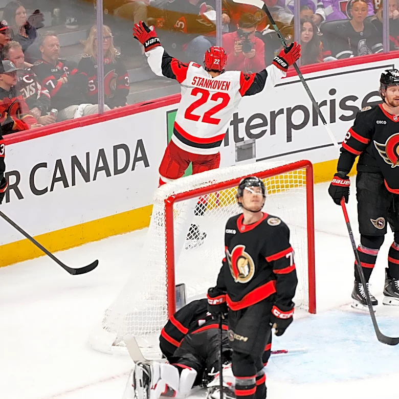 Stankoven scores again, Hurricanes complete 4-game sweep of Senators