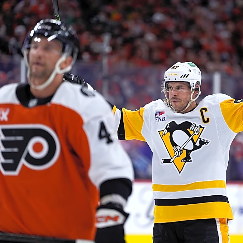 Crosby and Letang strike as the Penguins stave off a sweep with a 4-2 Game 4 win over Flyers