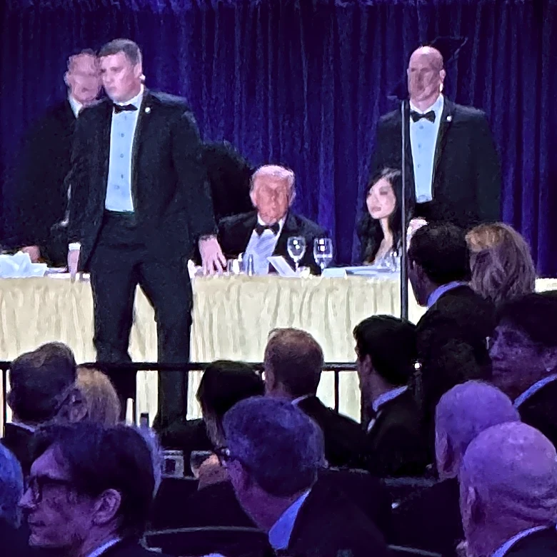 What happened inside the ballroom when a gunman tried to breach Trump's night with the press