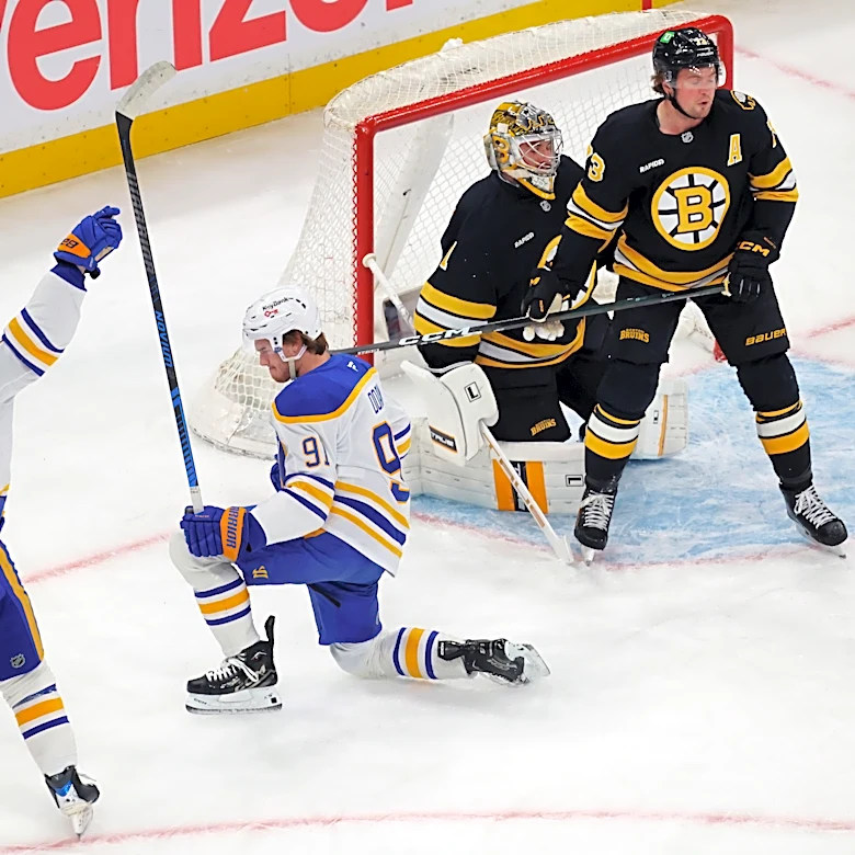 Sabres erupt for 4 goals in first period, win 6-1 to push Bruins to 3-1 hole in series