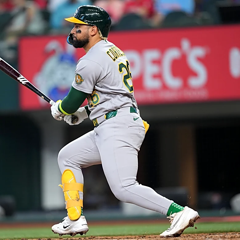 Carlos Cortes triple and Justin Sterner's clutch pitching lift Athletics to 2-1 win over Rangers