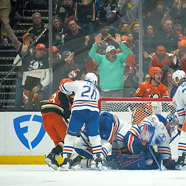 Ryan Poehling scores early in OT, Ducks push Oilers to the brink with 4-3 win in Game 4