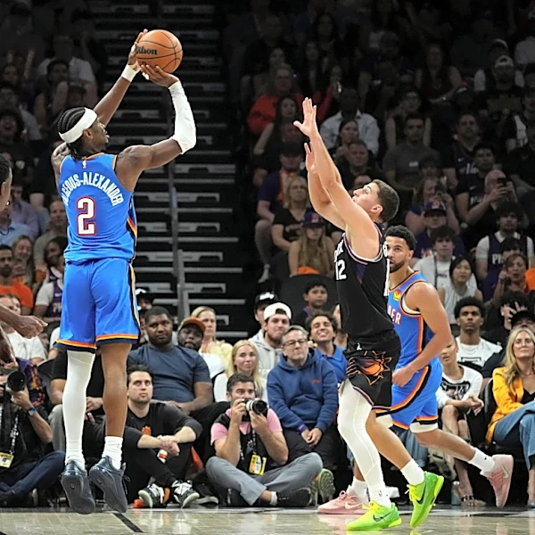 Gilgeous-Alexander scores 31 and Thunder outlast Suns 131-122 to cap a 4-game sweep