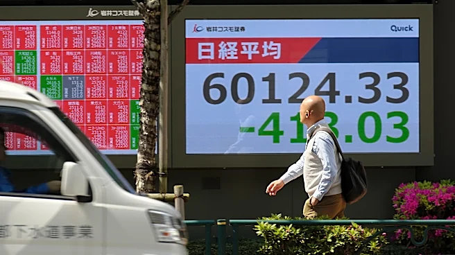 Shares fall in Asia and oil prices gain as talks stall on ending the Iran war