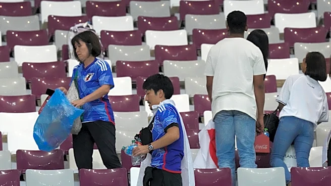 Why you may see Japanese soccer fans cleaning up the stadium after World Cup games