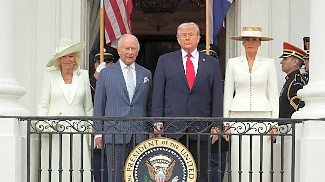 Trump and Charles greet each other warmly as the king begins a day of diplomacy in Washington