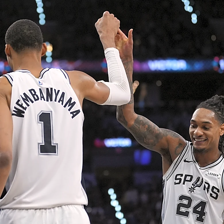 Wembanyama's double-double powers Spurs past Trail Blazers and into Western Conference semifinals