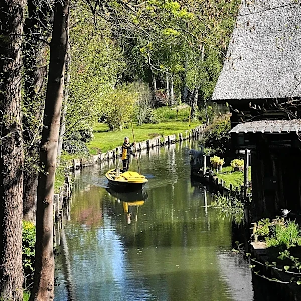 In a remote German village, mail is delivered by boat during warmer months