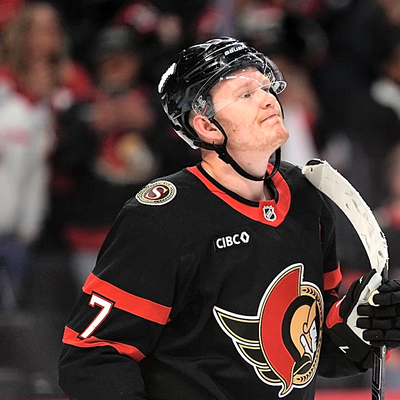Senators captain Brady Tkachuk bristles at his name in trade rumors