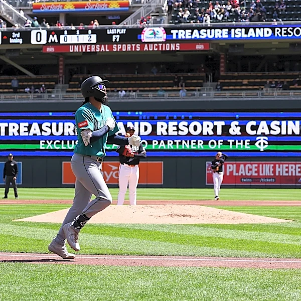Cole Young has 3 late RBIs to help the Mariners rally past the Twins 5-3 and win the series