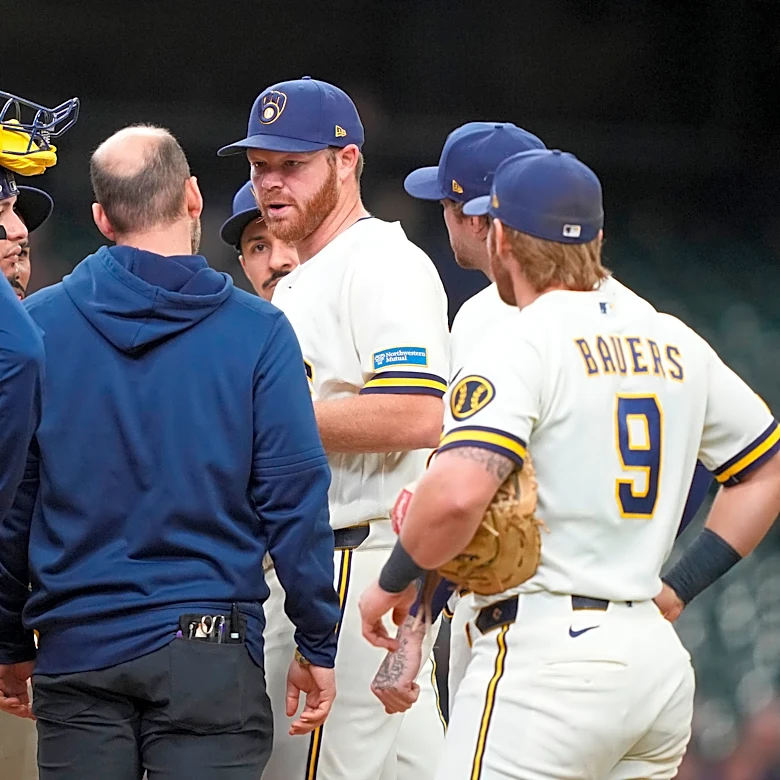 Brewers pitcher Brandon Woodruff undergoing testing after velocity drops in abbreviated start