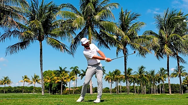 Cameron Young makes big putts to take early lead at Cadillac Championship in tour's Doral return