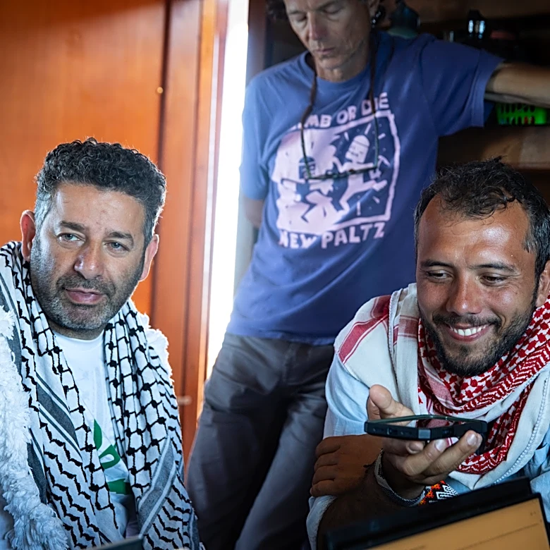 Israeli authorities taking 2 activists from a Gaza-bound flotilla to Israel for questioning