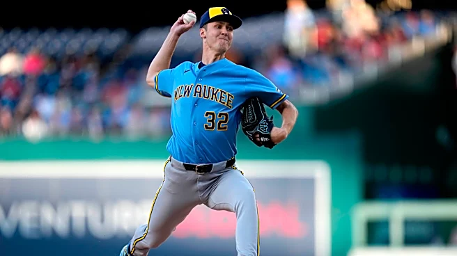 Brewers' combined no-hit bid spoiled by Washington's Lile double in 7th inning
